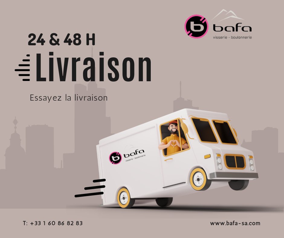 bafa_sa's tweet photo. 🚚  La livraison sur votre #chantier de vos vis et boulons, vous avez testé ? 
Avec #BAFA, livraison, c'est en 24 et 48 h chrono ⏰ 

#Vis #Boulons https://t.co/uqjfbJRAnY