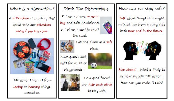 This term, Alice and Louise are delivering to pupils in Year 5. 

Sessions consider what a distraction is, distractors for this age group, and strategies to minimise the distraction and risk! 

What strategies do you use to prevent being distracted? 

#DitchTheDistractions