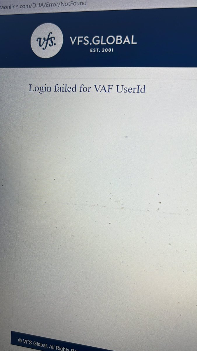 thomasp2806's tweet photo. @vfsglobalcare I got this when I try to make an appointment and I already did log out from the website, clear the cache &amp; cookies along with the browser history. https://t.co/UfYpP0fqPG
