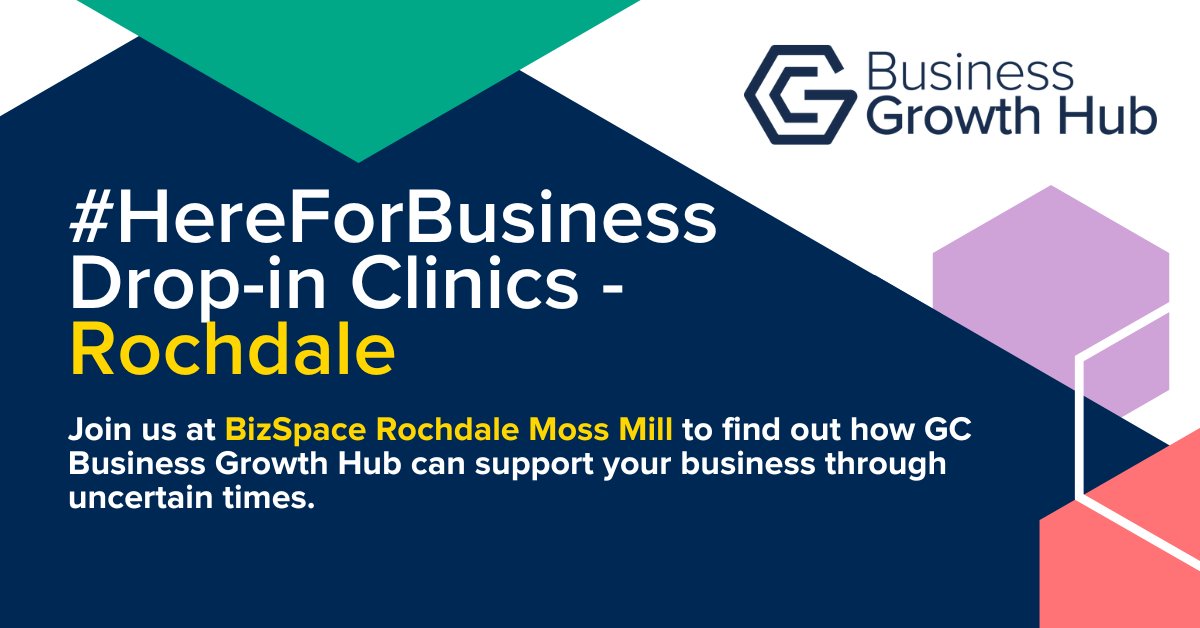 If you're a business owner in #Rochdale navigating the increasing #CostOfDoingBusiness, come and have a chat with @BizGrowthHub account manager Nicola Walker to see what support is available. The next drop-in is Monday 13 February 12-3pm at Bizspace Moss Mill #HereForBusiness