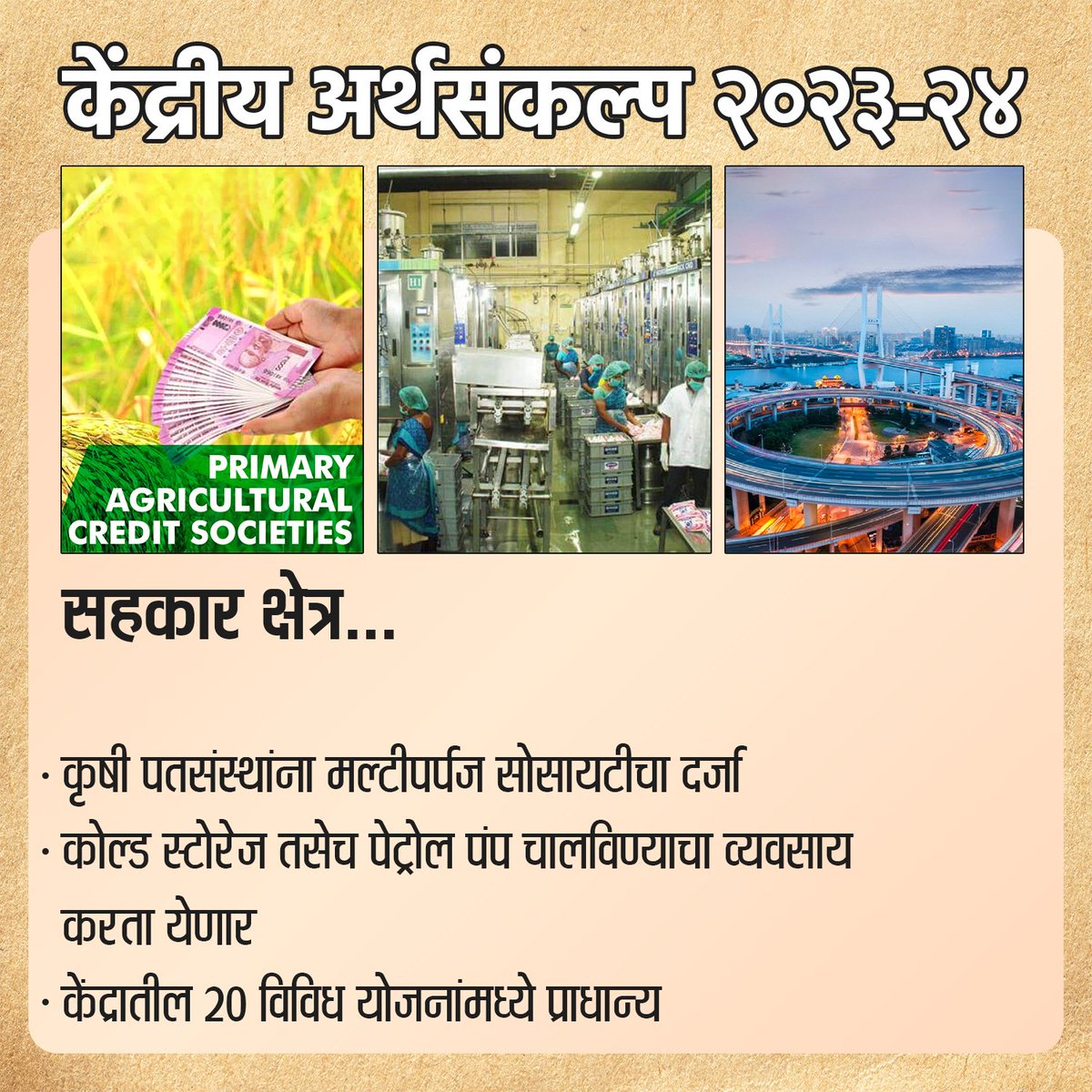 सहकार क्षेत्र...
.
.
#Budget2023 #Budget  #Maharashtra #maharashtratoday