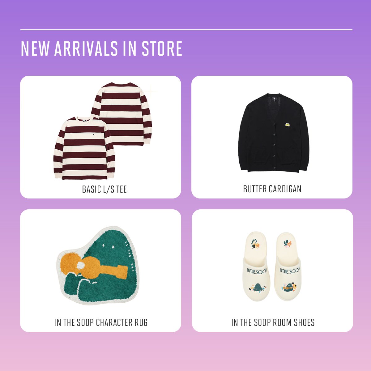 KarnivalJoy's tweet photo. 📢NEW ARRIVALS IN STORE ON FEB 4th! 
FREE GIFT with purchase of €120 or more. 
Come see us at the Mercedes Platz (no bookings necessary)! See you soon💜
⁠
[BERLIN — MERCEDES PLATZ]
6 Jan - 28 February 2023

#BTS_POPUP
#BTS_POPUP_in_Berlin https://t.co/gtVaVUQvBE