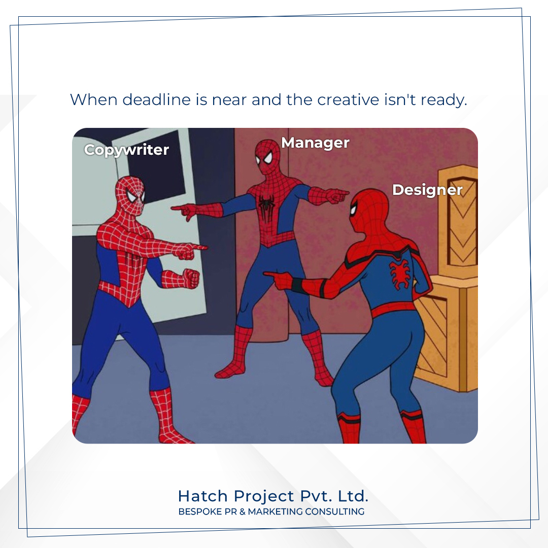hatchproject_in's tweet photo. We've all done this.
#THP #HatchProject #socialmediamarketing #creativeideas #trending #memes #fridayvibes #designer #marketingdesign #copywriter https://t.co/eDqClmfaZj