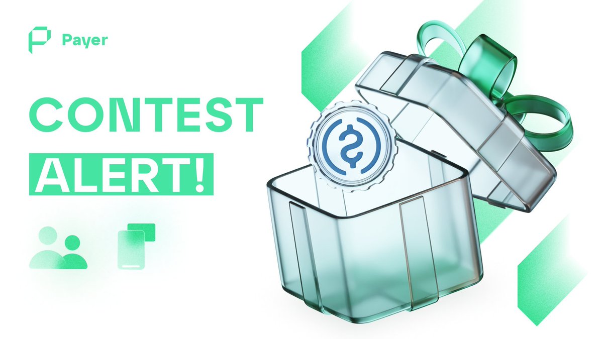 New Giveaway: Payer (USDC)
Total Reward: 600 USDC
Rate: ⭐️⭐️⭐️⭐️
Winners: Most 3 Active
Distribution: after giveaway ends

Giveaway Link: x.com/protocol_payer…

#Giveaway #Giveaways #GiveawayInspector #Payer #USDC #Crypto #Bitcoin