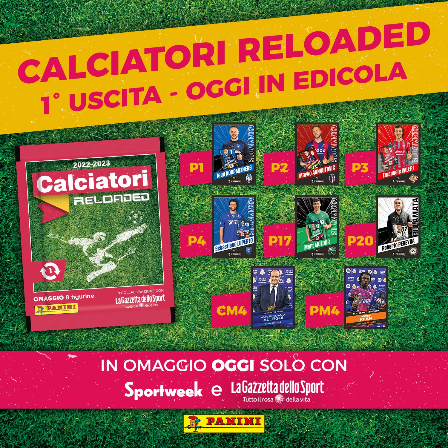 Figurine Panini on Twitter "OGGI in edicola solo con SW_SportWeek e