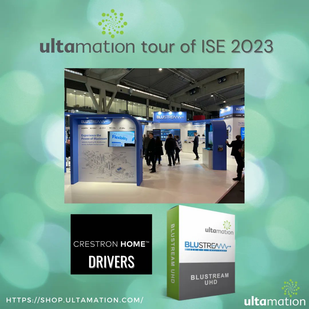 Ultamation's tweet photo. #ISE2023 On our last day we're touring the show and seeing some of the partners we make @Crestron modules & drivers for @Blustream_HDBT 🙌
https://t.co/3LofnJhdSY
#ISE #ISE_show #Barcelona #Ultamation #CrestronISE2023 #Tradeshow #AV #Technology #HomeAutomation #avtweeps https://t.co/tOoHm416cA