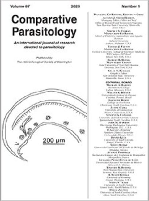 New in Comparative Parasitology! 

A Modified Digestion Procedure for Recovery of Trematode Metacercariae from Terrestrial Gastropods

By Michael A. Barger

doi.org/10.1654/COPA-D…