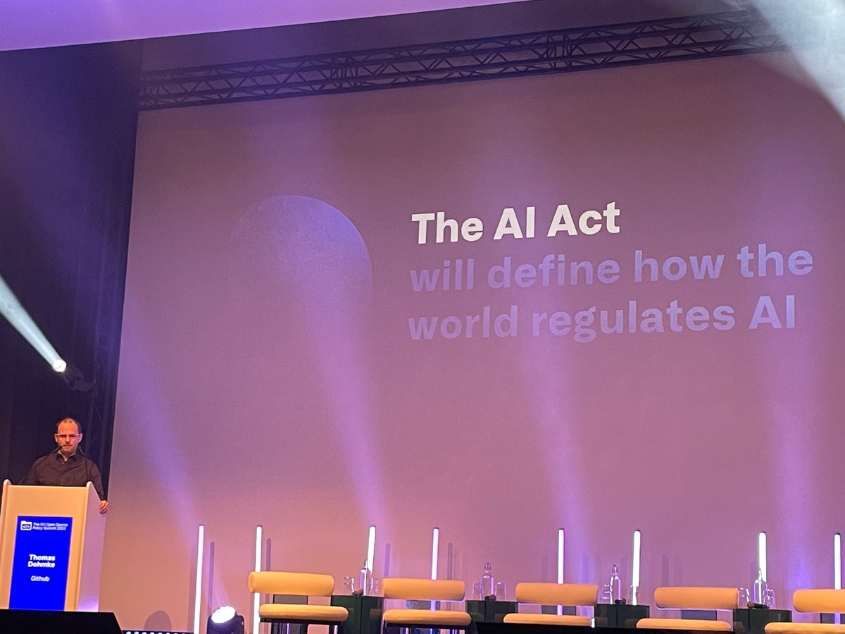 gbgallus's tweet image. “The Al Act will define how the world regulates Al” and we have to get it right - @ashtom #euopensource