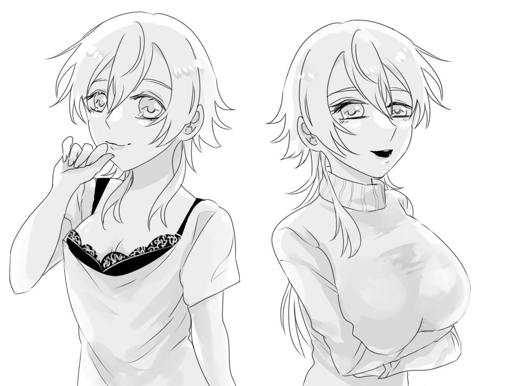 鶴ちゃん♀のお胸は控えめがちに描くことが多いけど豊かなお胸で廣光くんを窒息させてほしいなという気持ちもあり……あります 