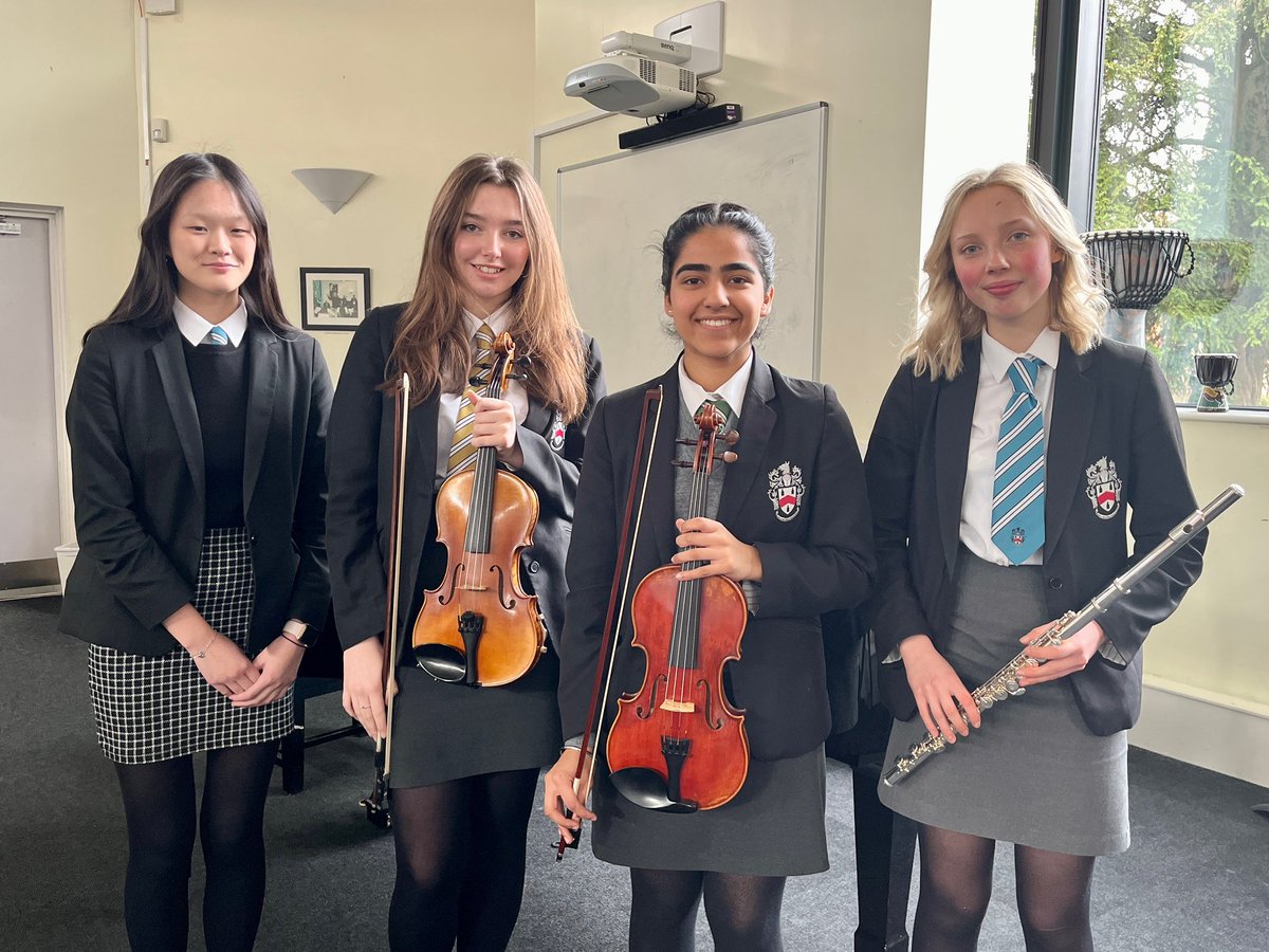 Good luck to Catherine, Sophie, Jasamar and Charlotte who are entering the Rotary Young Musician Competition on Sunday! 🤞🏼

 #WeAreWGS #YoungMusicians