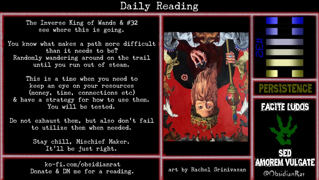 ObsidianRat's tweet photo. #tarot #dailytarot #TalkingRat #Iching #ObsidianRat https://t.co/OMqdp2Wk7J