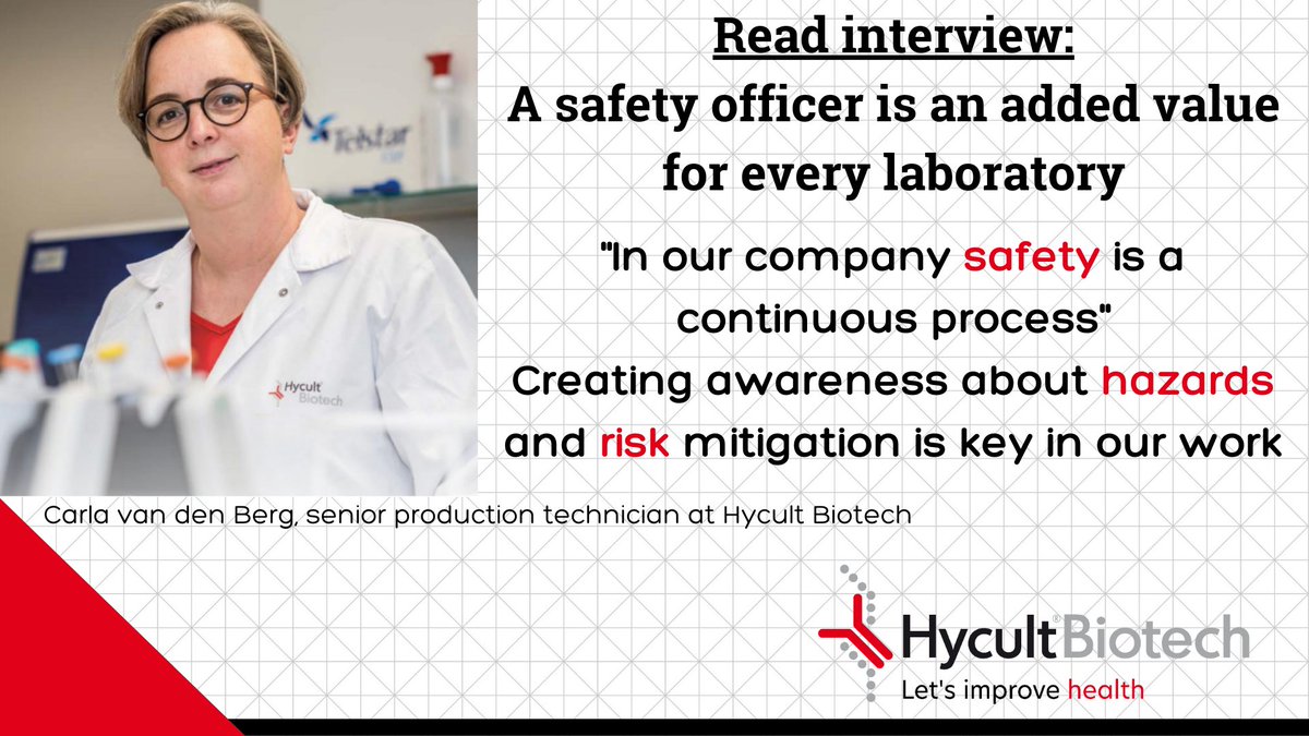 Five tips for a safer laboratory and minimize the hazards and risks. Read full article (Dutch) >> ow.ly/Tj3x50MIToS