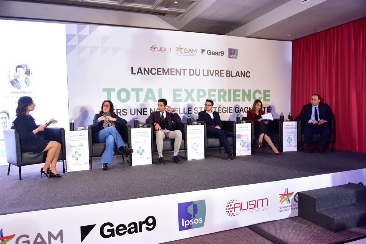 AusimMaroc's tweet photo. #LivreBlanc #TotalExperience
Un succès retentissant pour le lancement de notre livre blanc exclusif sur la Total Experience !
#DREAMTEAM with Gear9, Ipsos and Groupement des Annonceurs du Maroc GAM. 🙏 https://t.co/9LBRMukY7q
