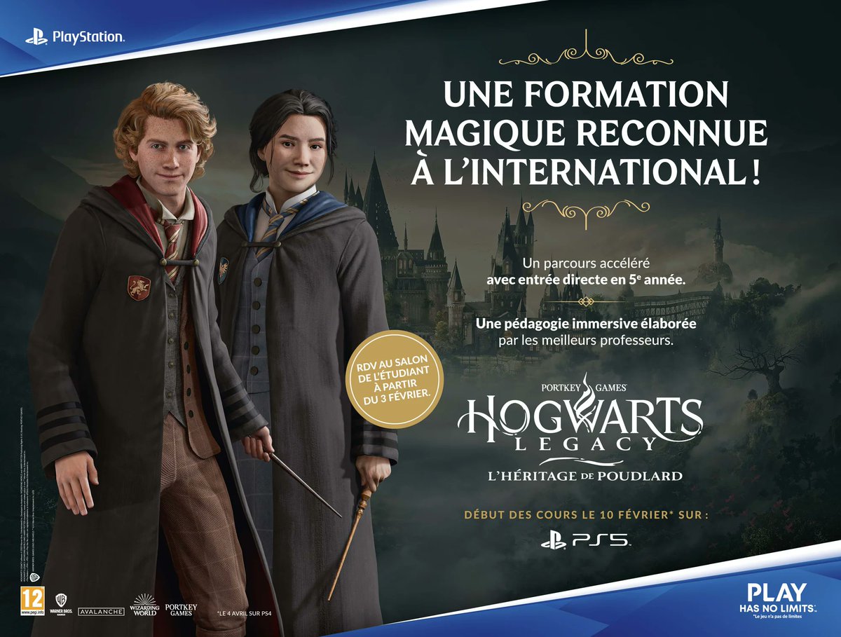 #HogwartsLegacy : L'Héritage de Poudlard s'invite au Salon de l'Étudiant à Paris 🪄

Venez nous rendre visite dès aujourd'hui ! #SALONLETUDIANT 🎓