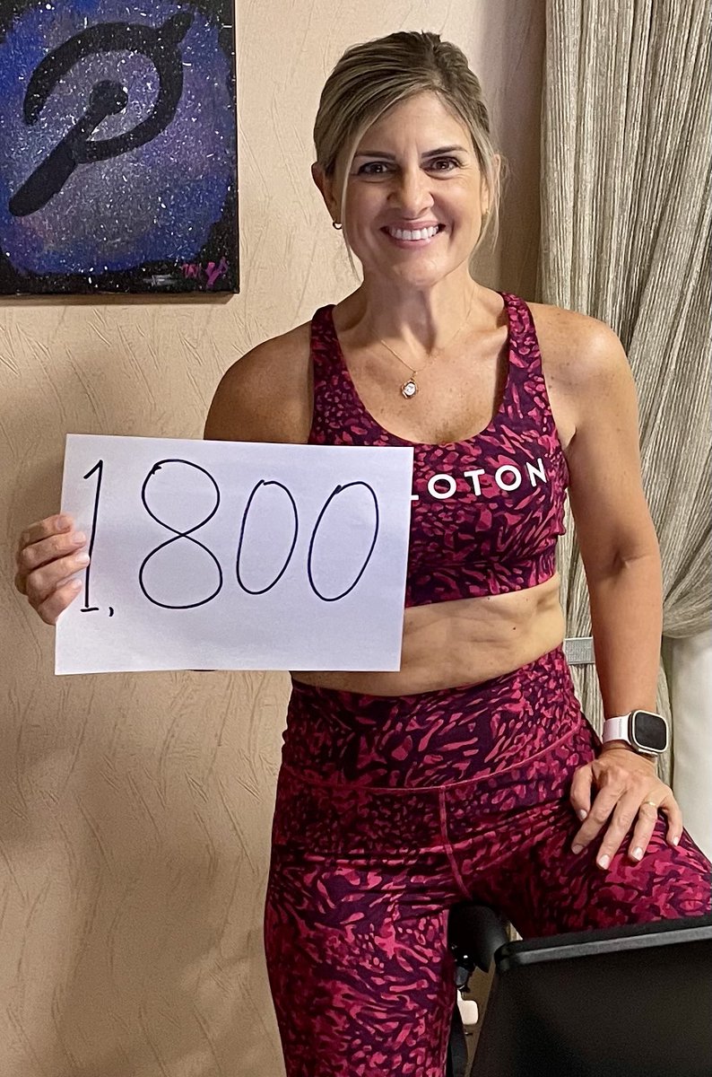 Reached 1.8 K milestone ride 4,442 miles away from my home in FL! Maybe <a href="/onepeloton/">Peloton</a> should consider selling this amazing bike in Brazil! Mine took 7 months to arrive! <a href="/milamarianaa/">Camila Ramon 🌴✨</a>