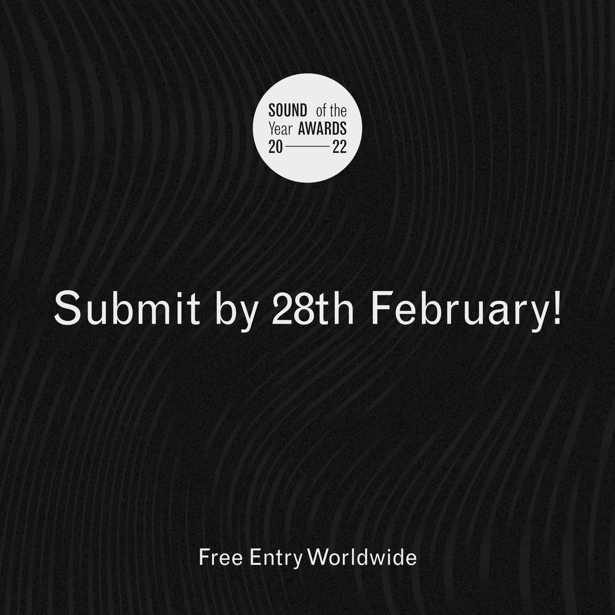 You have until the end of the month to enter the Sound of the Year Awards 2022! Submit now at soundoftheyearawards.com to be in with the chance of winning a pair of microphones from LOM.