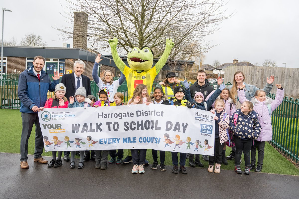 HookstoneChase's tweet photo. What a morning! Thank to everyone who joined us this morning for Walk to School :) 

@ZeroCHarrogate 
@HarrogateTown
@AJonesMP 

#zeroheroharrogate
#walktoschoolday
#everymilecounts
#BeAdventurous https://t.co/si0VhaU2Ag