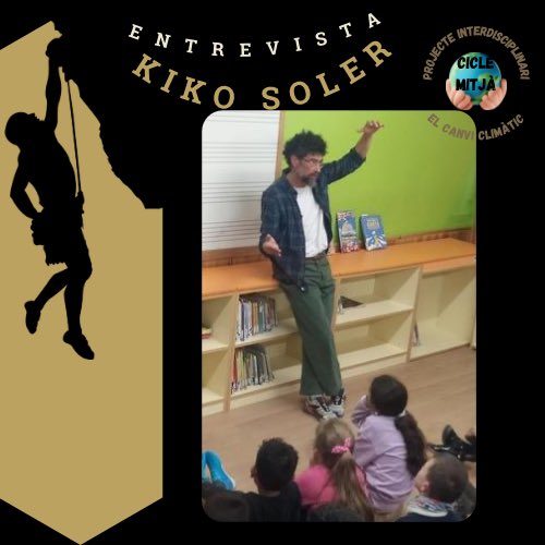 escolasantjoan's tweet photo. Ahir vam poder entrevistar en Kiko Soler, Berguedà que l’any 1998 va fer el rècord a la Marató de Aneto. Conseqüències del canvi climàtic a la muntanya. #escolasantjoanberga #ciclemitjà #projecteinterdisciplinari #canviclimàtic #kikosoler https://t.co/ySv5Hlu3Qz