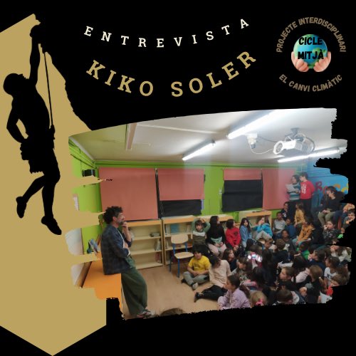 escolasantjoan's tweet photo. Ahir vam poder entrevistar en Kiko Soler, Berguedà que l’any 1998 va fer el rècord a la Marató de Aneto. Conseqüències del canvi climàtic a la muntanya. #escolasantjoanberga #ciclemitjà #projecteinterdisciplinari #canviclimàtic #kikosoler https://t.co/ySv5Hlu3Qz