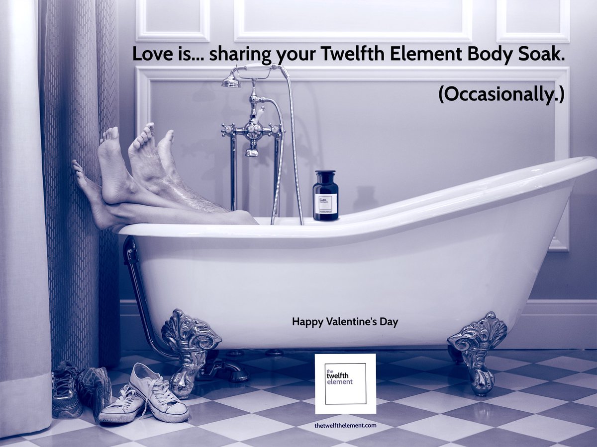 TwelfthElement's tweet photo. What could be more romantic than sharing a post-exercise @TwelfthElement bath with your loved one on #ValentinesDay? Formulated to help soak your muscles, ease your mind and soothe your skin.
Start hinting now. #Valentine’s is soon: https://t.co/mEdn6jEHZt

#ValentinesGift https://t.co/gFq8GLVHbC