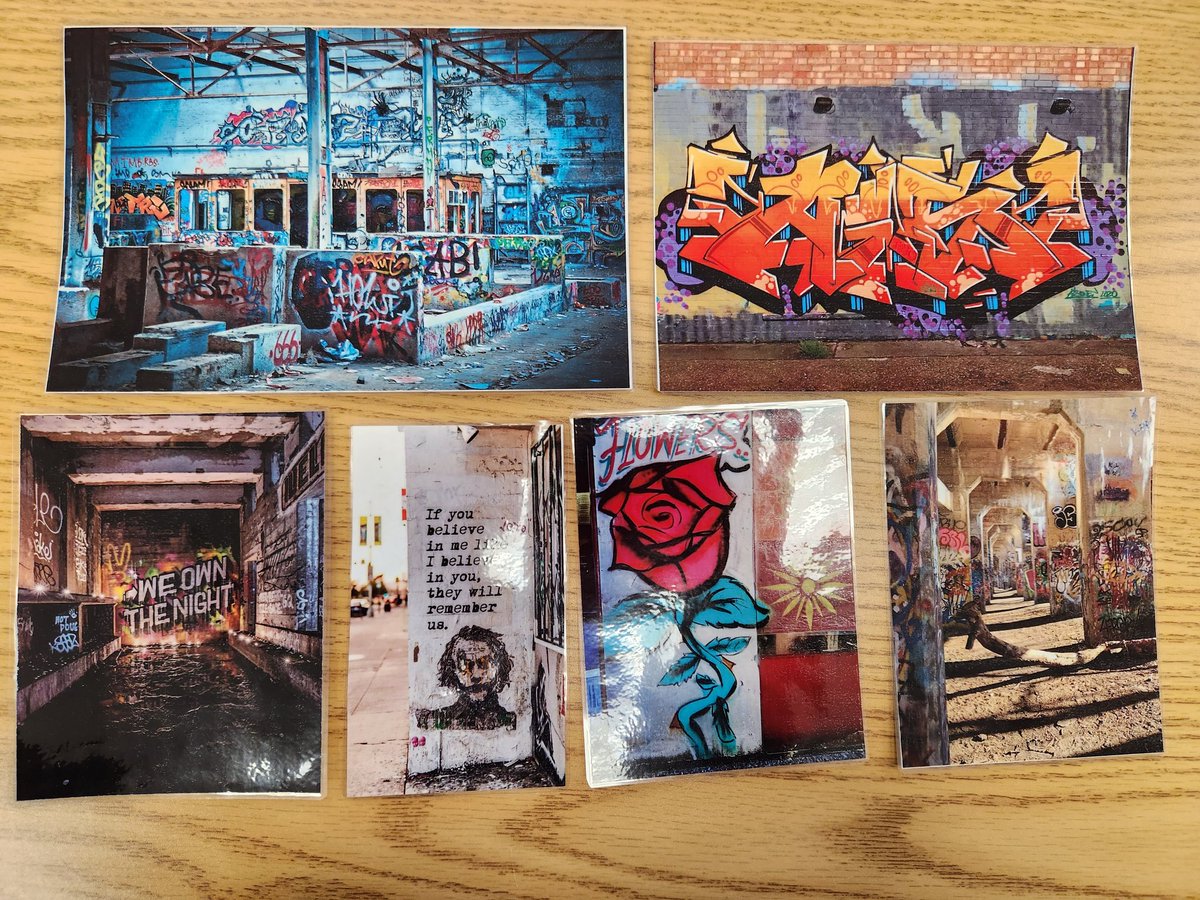 The freshmen classes started their argumentative podcast unit by close reading graffiti laws, analyzing graffiti images, and listening to graffiti artists to determine why graffiti is so controversial. Ss also created their own graffiti. #barnegatinspires