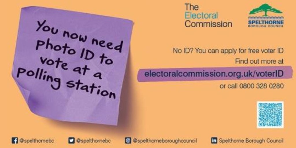 For the first time, residents in Spelthorne will need to show photographic ID to vote at this year's local elections. Residents are urged to ensure they are ready to vote in May by checking they have an accepted form of ID.
ow.ly/NRKw50MGwXp