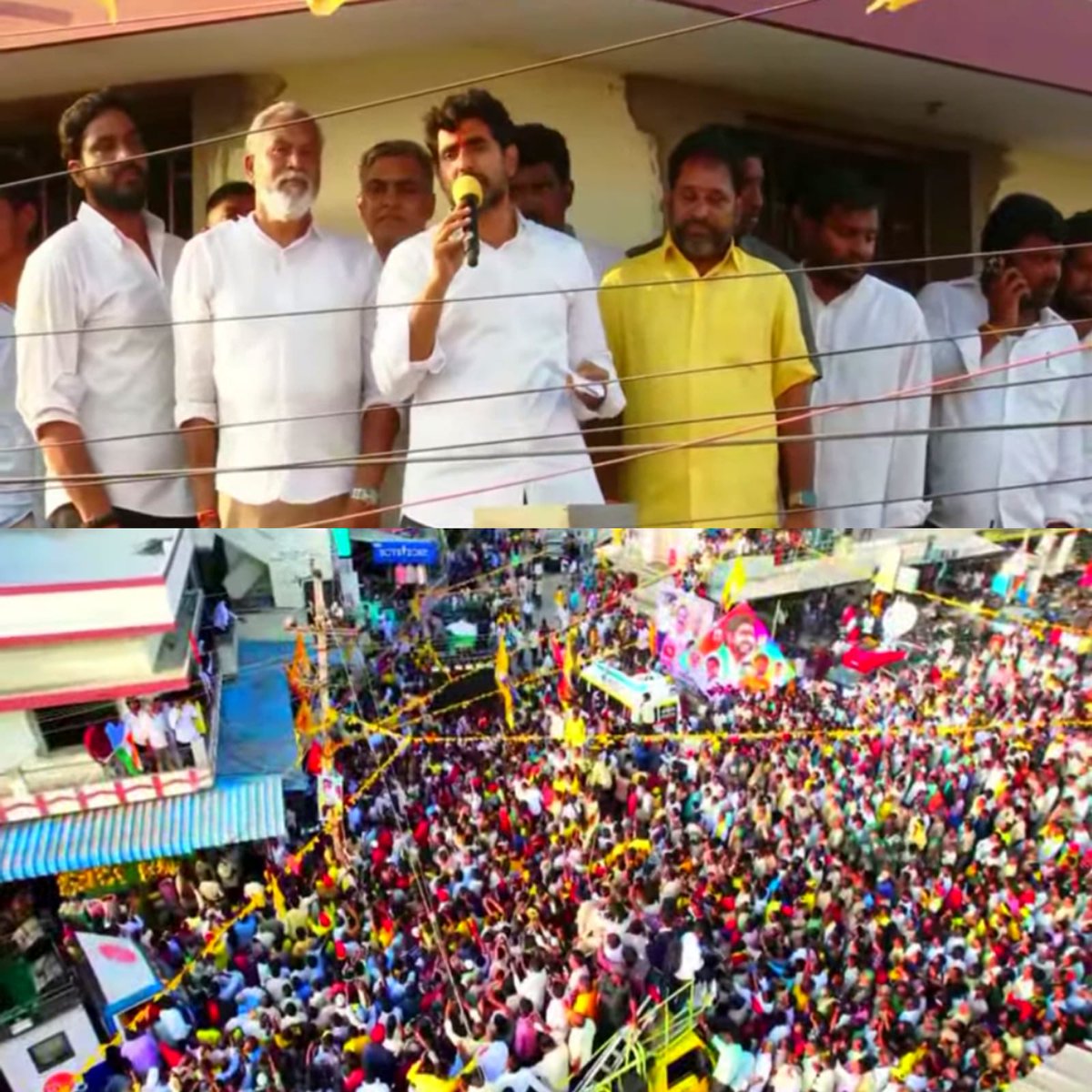 RevatiSakhamur1's tweet photo. ప్రజల మధ్యలో తిరిగే వాడిని ప్రత్యేకమైన వేదిక అవసరంలేదు #YuvaGalamPadayatra https://t.co/9pL8q4dl2m