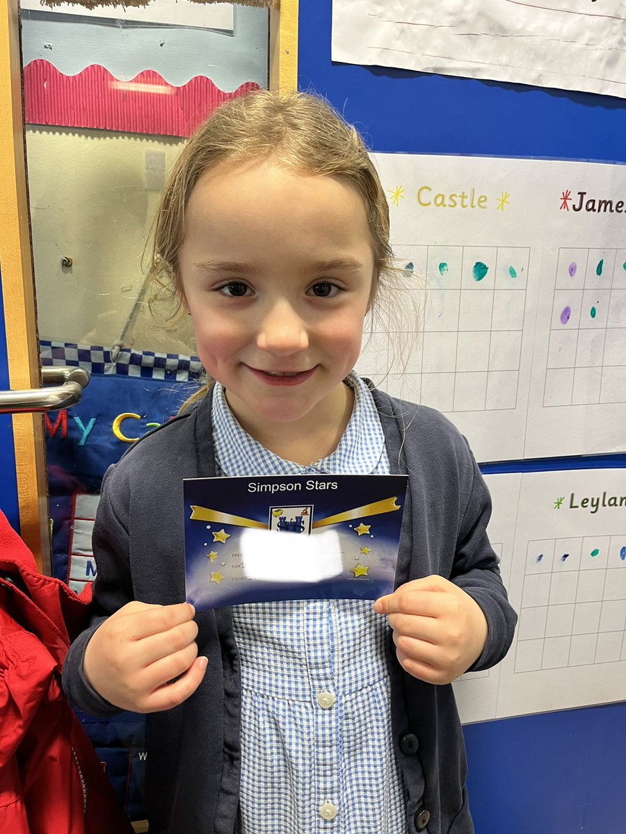 Well done to our wonderful Simpson Star from this week who has completed some fantastic writing this week and showed so much enthusiasm in her learning 🤩