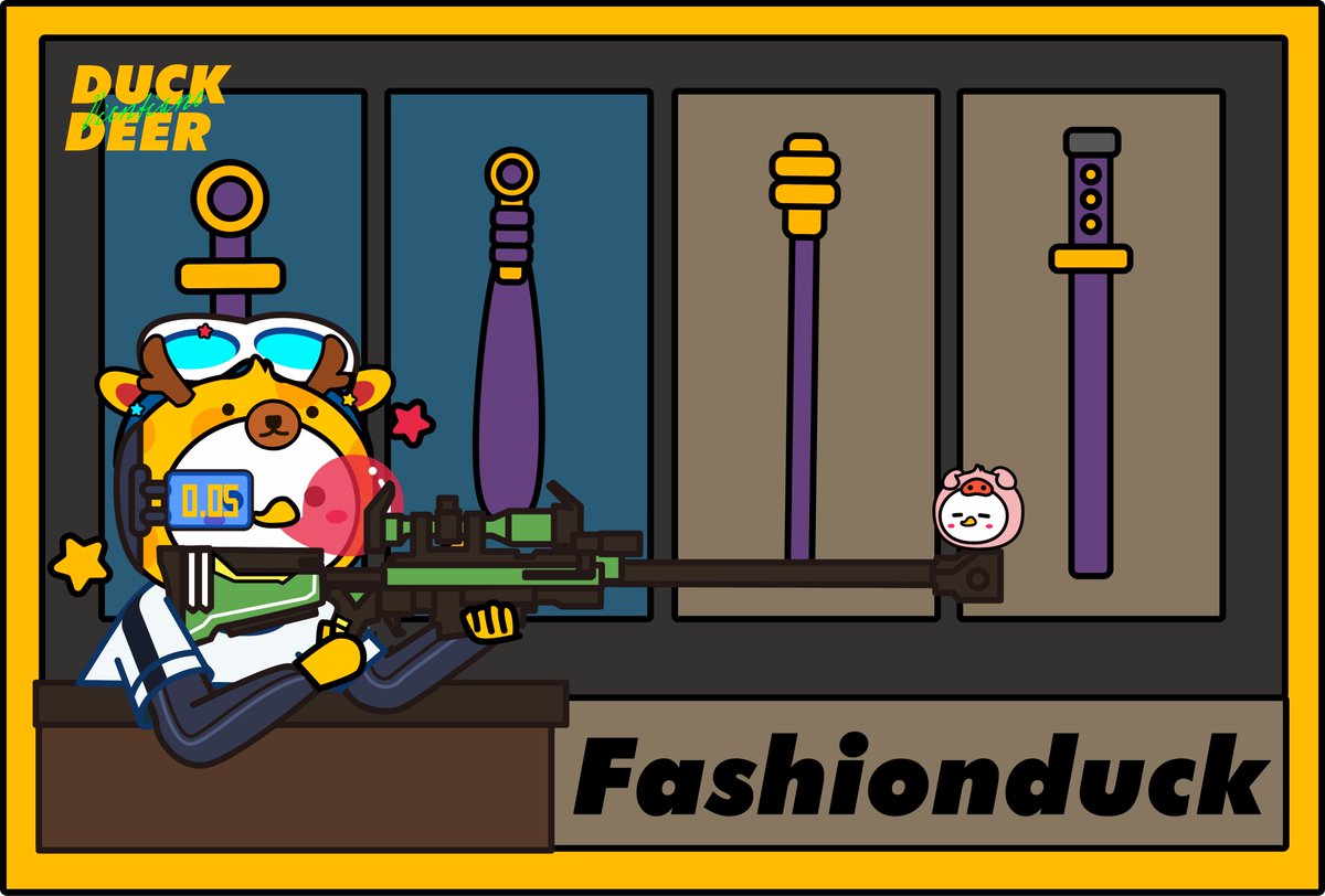 FashionDucksNFT's tweet photo. "Captain! The detector found a minion with only 0.05 battle force! Sniping right away" 😎
(Battle force detector geared up with a quantum sniper rifle is a perfect combination in the future world, where you can find enemies with invisible outfits.)
#fashionduck #NFTCommuntiy #NFT https://t.co/jMW5f2M5q7