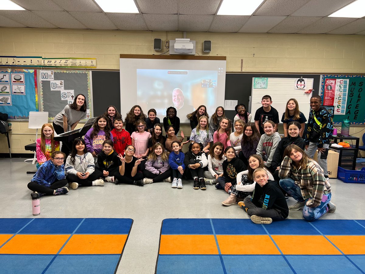 MrJasonPascal's tweet image. Ms. Benson&apos;s music students had a chance to Zoom with composer Tom Shelton, to discuss their performance of his original piece &quot;Animal Imagination&quot;. Another example of the rich learning experiences that happen here at PMES.