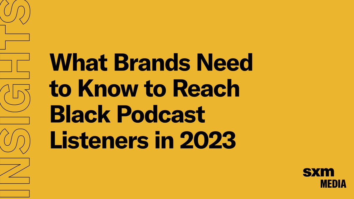 Edison Research (@edisonresearch) on Twitter photo What Brands Need to Know to Reach Black #Podcast Listeners in 2023 buff.ly/3YbfSBu @Sxmmediagroup <a href="/Mindshare_USA/">Mindshare USA</a> What Brands Need to Know to Reach Black #Podcast Listeners in 2023 buff.ly/3YbfSBu @Sxmmediagroup <a href="/Mindshare_USA/">Mindshare USA</a>