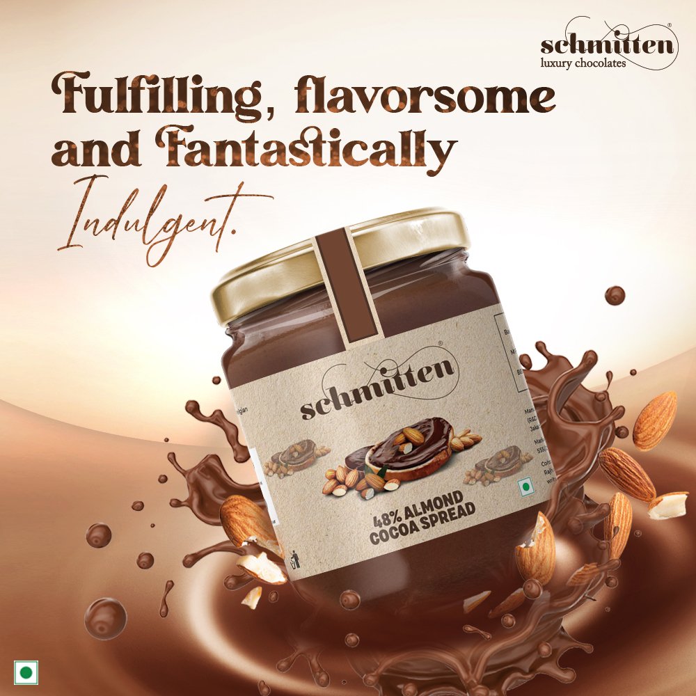 Schmitten_Choco's tweet photo. Feel the real magic of almonds that is so satiating and fulfilling.
#Schmitten #schmittenchocolates #luxurychocolates #chocolatespread #spreads #spreadhappiness #almonds #almondspread #cocoa #chocolatelover #chocolateforeveryone #spreadday #chocolatespreadday https://t.co/JpGiYsTWSx