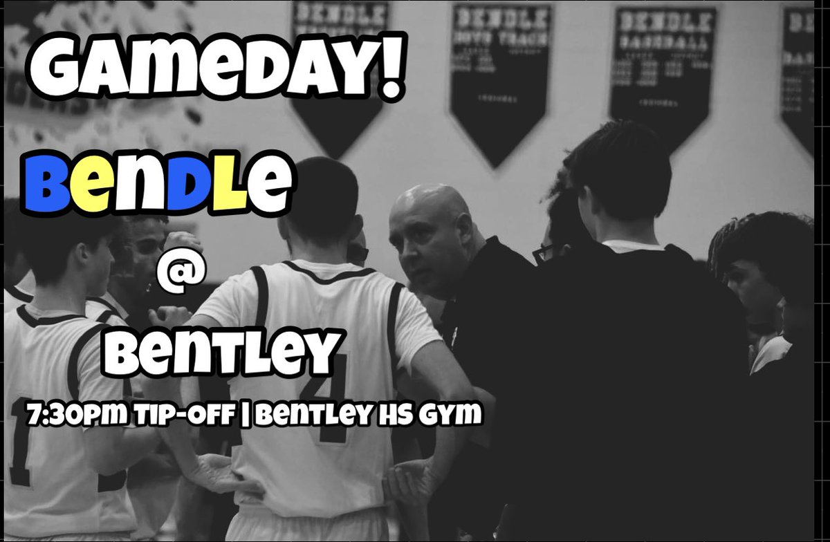 CoachJoshM's tweet photo. ๐Gameday๐
@BendleBB travels across town to Bentley as coach @CoachTimBunch looks to pickup a big win!
โฐ Tip-off set for 7:30PM
๐Bentley HS Gymnasium
๐ท | @BendleBB |
#50thWin
@BGreenReports @HankampScott @SamAliSports @BrendanSavage @TheDZoneBBall @goosepoop_ @ThePrep3 https://t.co/TL6ZoTZsoE
