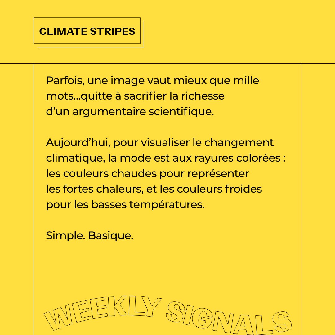 WConranDesign's tweet image. 🚨 Weekly Signals #44 – CLIMATE STRIPES 🚨 

👔 Il y a des lignes (rouges) à ne pas franchir ! 👔

Pour en savoir plus 👉linkedin.com/feed/update/ur…