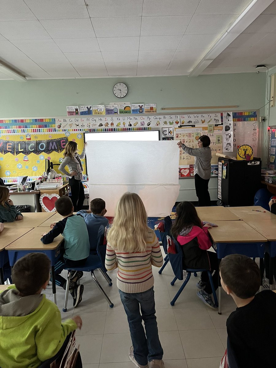 Playing guess the shadows in honor of Groundhog Day! @RPPrincipal <a href="/JulieRacioppi/">julie racioppi</a>