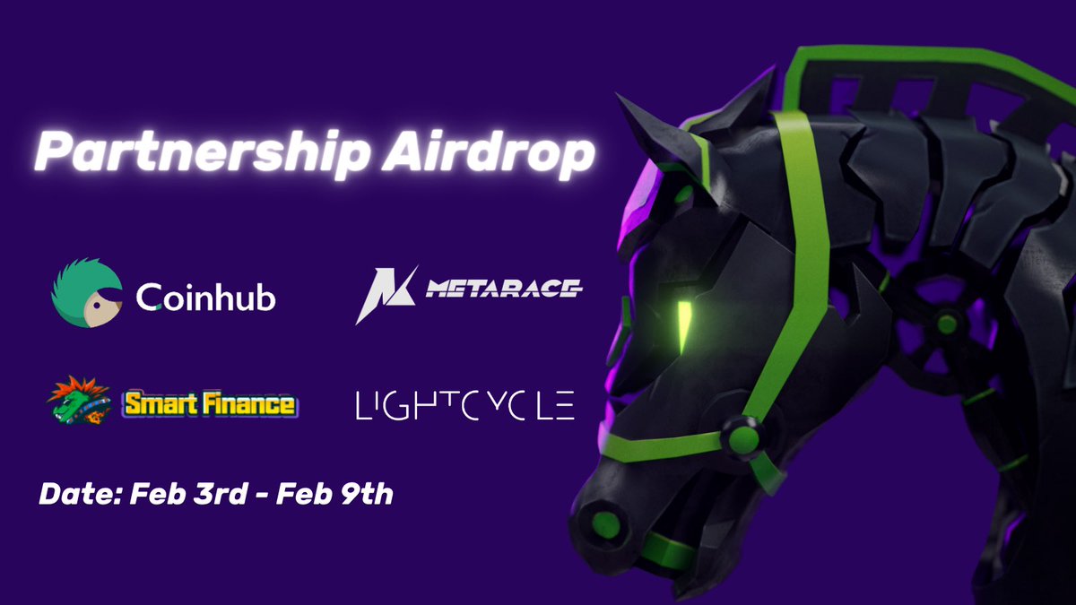 PregameSin's tweet photo. 🎉Giveaway Alert🏮

🏮Lantern Festival Celebration 🎉

Join the @Coinhub_Wallet, @SmartFinanceNFT @LightCycle_Meta &amp; MetaRace party!

💰$2K in tokens + 500 SmartClub #NFTs
🎉500 lucky Coinhub users
📅 Feb 3-9th

Want in? RT+follow
👉https://t.co/rK7aczUh63…

#Giveaway #Airdrop https://t.co/sD0NrkoIKh