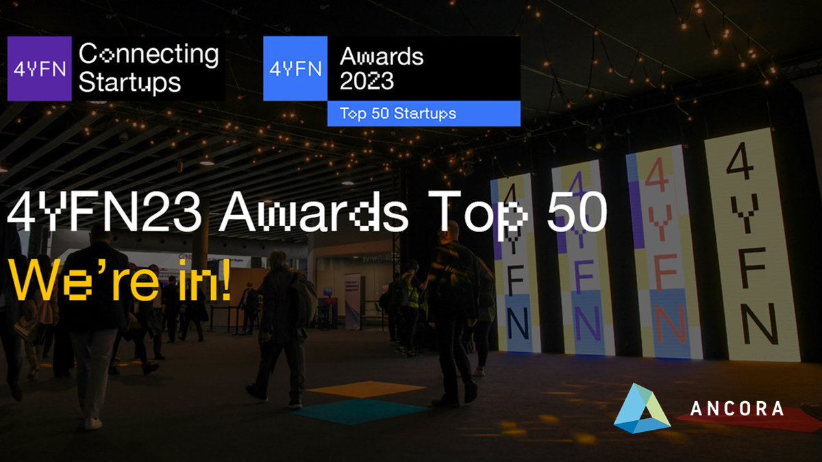 We're thrilled to have made it into the Top 50 #startup list of the #4YFN23 Awards! We will be pitching at the 4YFN Pitching Area on Monday 27th of February from 18h15 to 19h00.🚀

<a href="/4YFN_MWC/">4YFN</a> <a href="/MWCHub/">MWC</a> #4YFN23