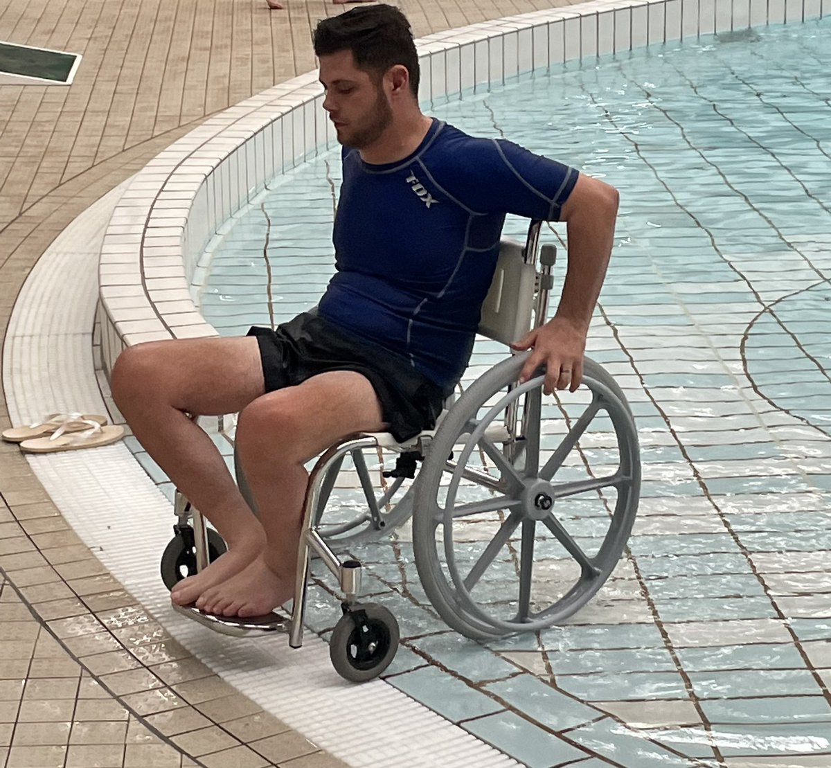 We’re at Splash Pool in Rushden where they’ve unveiled their new wheelchair which allows disabled people &amp; anyone with a health condition to access the swimming pool! The chair was bought with funding applied for by <a href="/FreedomLeisure/">Freedom Leisure</a> from the <a href="/mickgeorgeltd/">Mick George Group</a> Fund managed by <a href="/Nsport/">Northamptonshire Sport</a>.