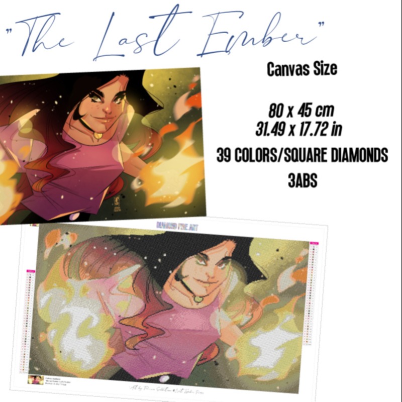 TorchKnight's tweet photo. Our first two #diamondpaintings are up for pre-order on Kickstarter, but it ENDS TODAY! 

We have Love Blooms from @SheWritesComics 's Bloom Pretty comic and The Last Ember from @BrantFowler 's comic of the same name. Videos and details on the page!

#diamondpainting #diy