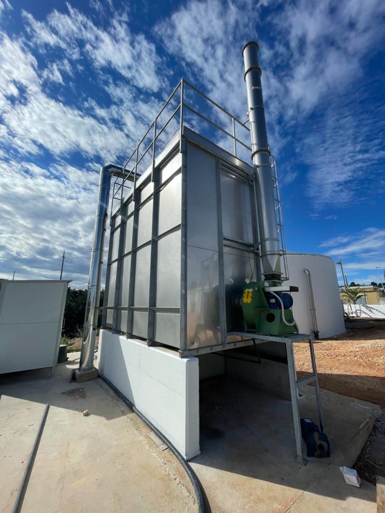 AirCleansrl's tweet image. 😷♻️🇮🇹 New #wastewater #odorcontrol plant at #WWTP using one of our exclusive #biological systems: #MonaShell® #biotrickling.
#AirClean #biotechnology #proventechnology #sustainabletechnology #environmentalsustainability  #environmentalrehabilitation #ecologicaltransition