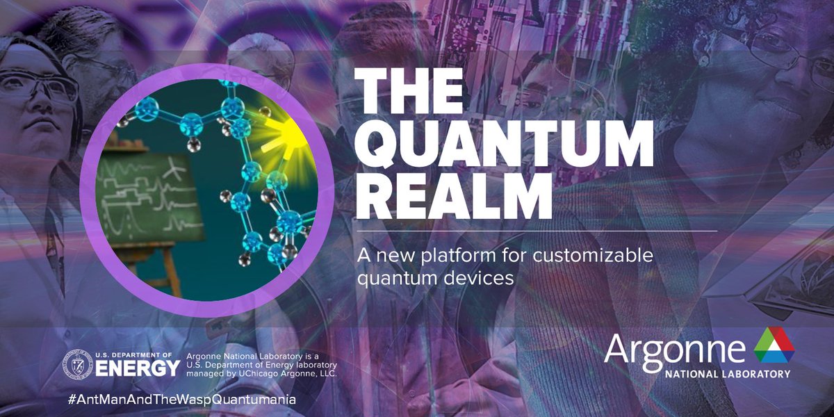 argonne's tweet photo. Welcome to the Argonne’s Quantum realm! Excited for the upcoming movie 
#AntManAndTheWaspQuantumania ? Us too. 

Until then, let's take a look at the real-world impacts of Argonne's work in the quantum area - https://t.co/BaP8MsYw46 https://t.co/GiKBeuJiHG