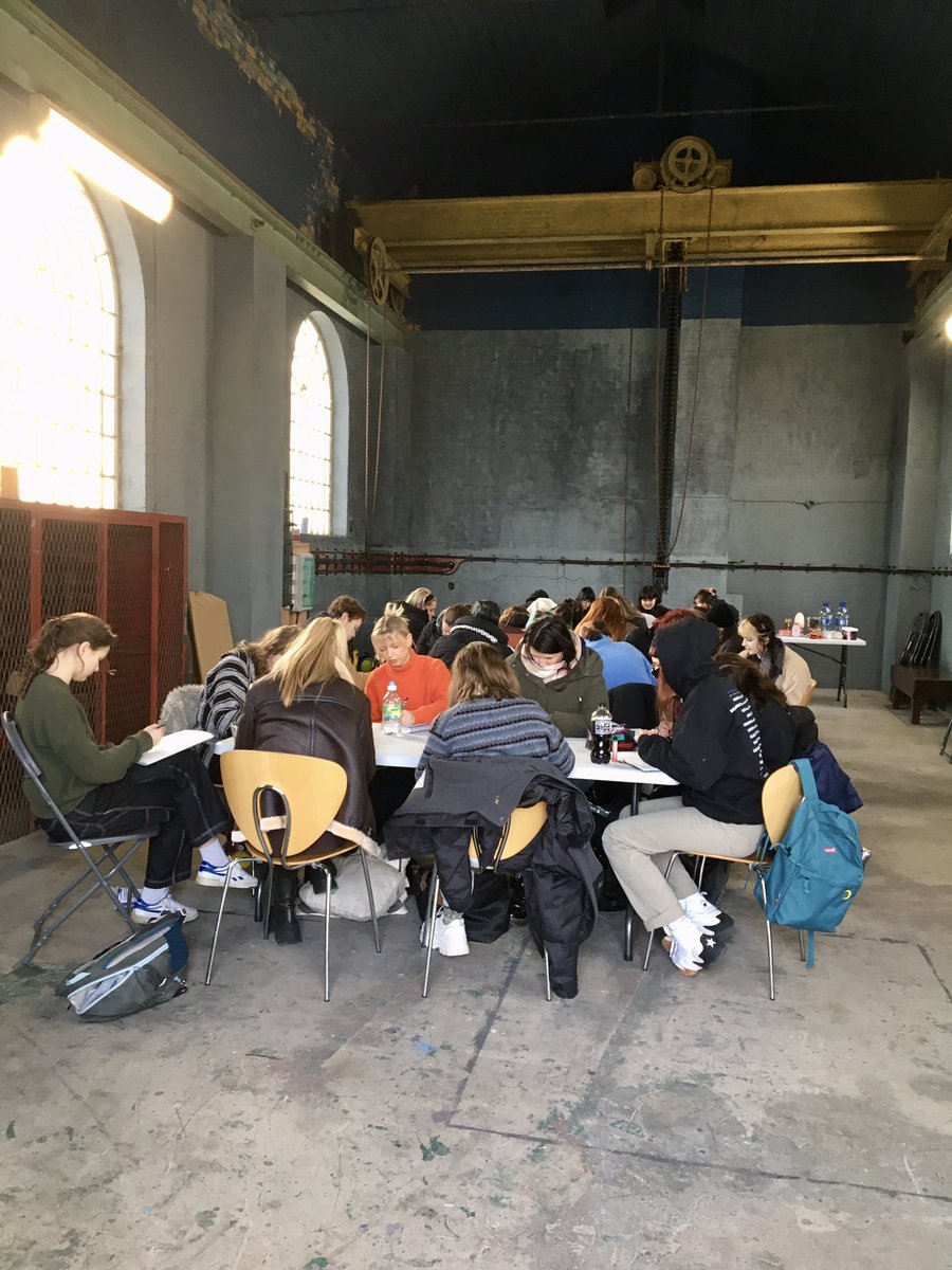 SilviaLoeffler's tweet photo. Lovely Collaborative Mapping Workshop in @DublinPortCo Pumphouse with @NCAD_Dublin Education Students. Fantastic inspiring setting - an industrial sanctuary for sharing perspectives, making maps &amp; understanding the workings of Dublin Port a little better. https://t.co/7cL9VddkHG