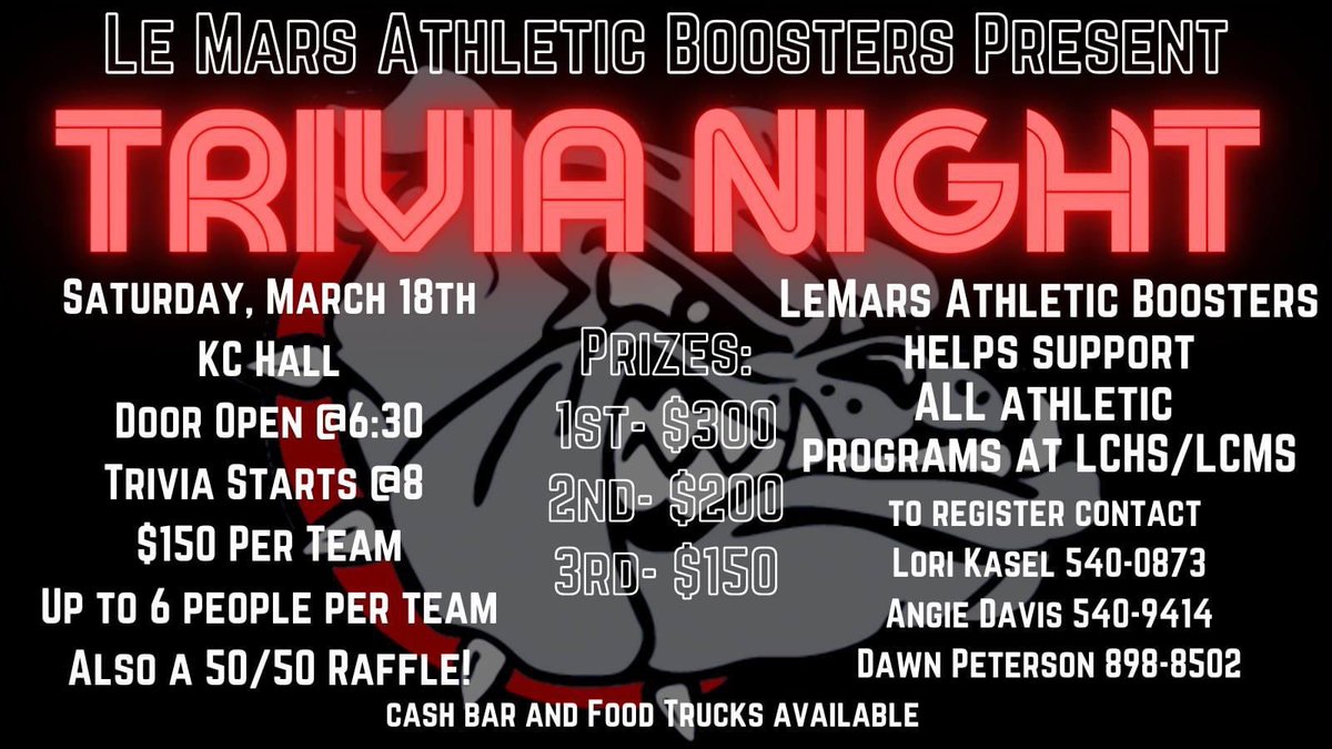 Registration is open! Fun way to support  all Bulldog athletes! <a href="/BulldogPride14/">LeMars Athletics</a>