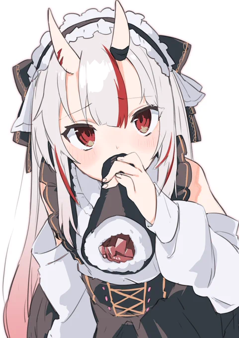 #百鬼絵巻 節分なので恵方巻き 