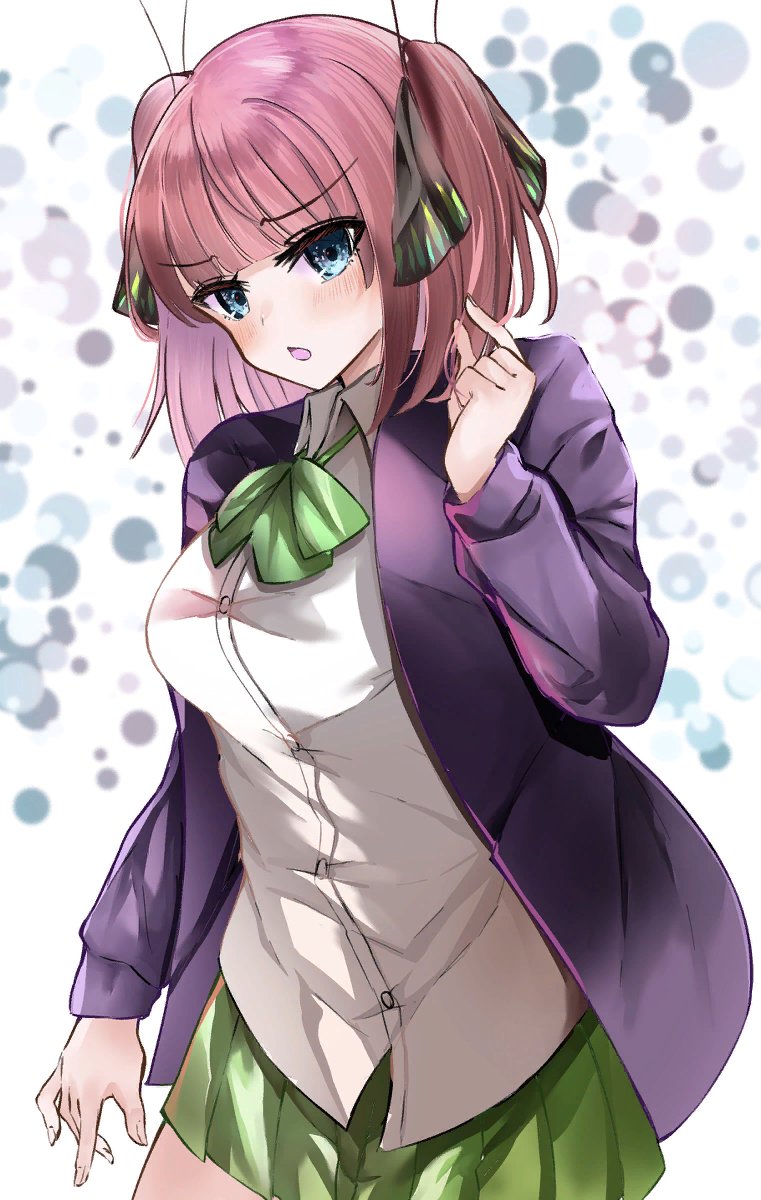 猫タシさんがTwitterに投稿した中野二乃(五等分の花嫁)のイラスト。