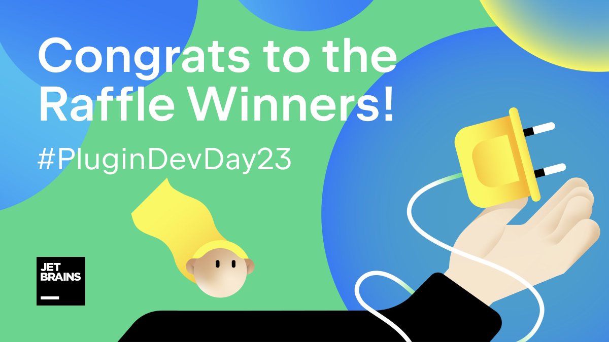 JBPlatform's tweet photo. Thanks for participating in the #PluginDevDay23 raffle!
Check out the right answers and the winners in the thread π§΅ https://t.co/o59hkBl1Dr