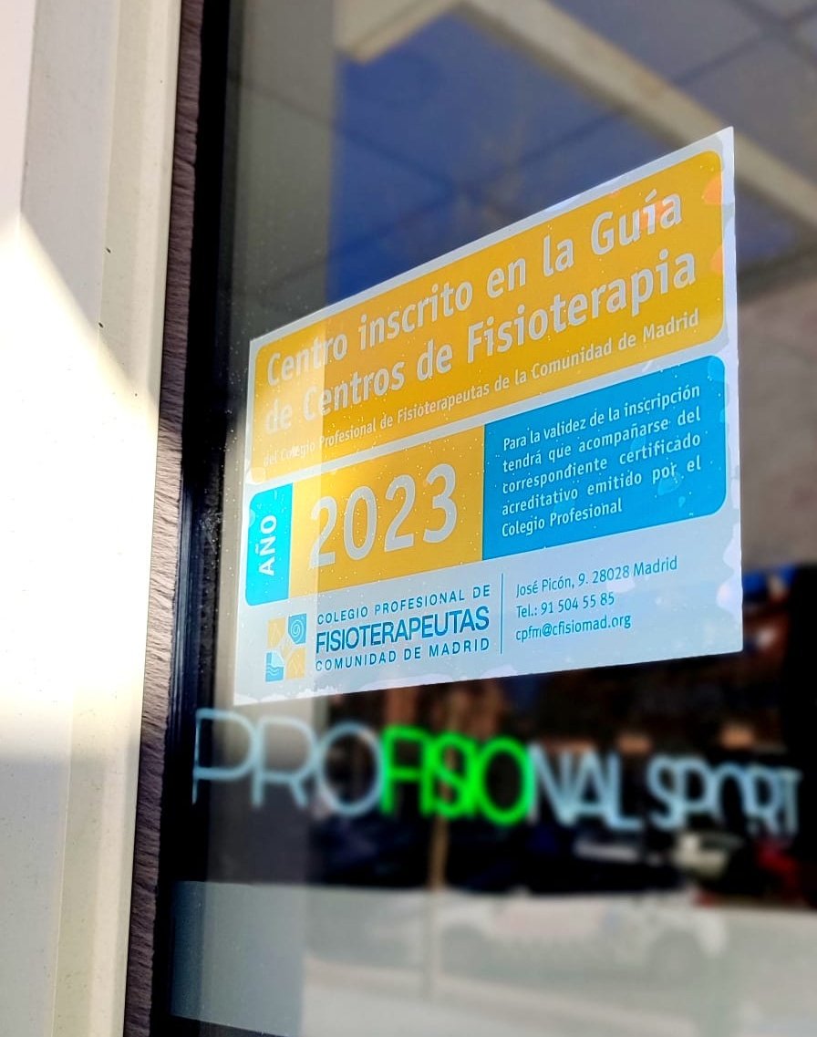 Cumplimos cada día con los requisitos sanitarios, para ofrecerte siempre el mejor servicio.

Confía sólo en profesionales sanitarios, y en Centros acreditados.

profisionalsport.com

#ExigeTitulación #Fisioterapia #EntrenamientoPersonal #Masaje #Profisionales #BoadilladelMonte