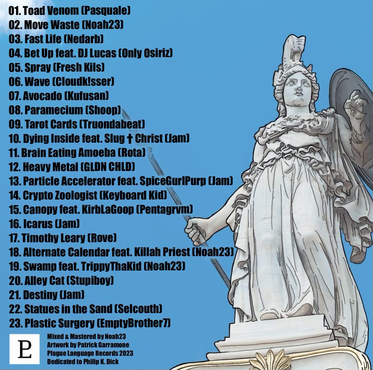 My new album “Ikosi Tria” is out today! ☁️🏛☁️ 

ft DJ Lucas, Slug Christ, SpiceGurlPurp, Killah Priest, TrippythaKid, KirbLaGoop, Nedarb, Keyboard Kid

Bandcamp: noah23.bandcamp.com/album/ikosi-tr…
Spotify: open.spotify.com/album/5AuH3DOi…
Apple: music.apple.com/ca/album/ikosi…