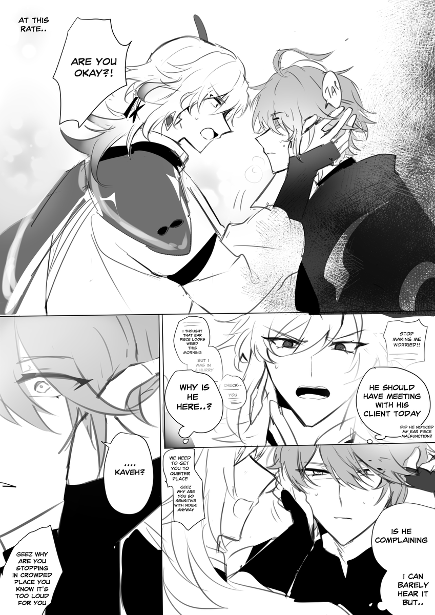 hc where alhaitham is very sensitive to noise
and his earpiece malfunction
#kavetham #カヴェアル 🏛️🌱 