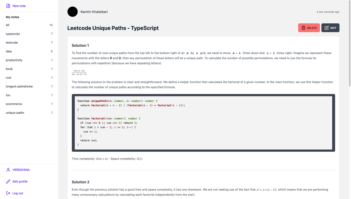 VERSAYANA's tweet photo. Write public, private or even anonymous notes using Markdown 🗒️

Announcing https://t.co/P6rwvezn1R 🎉

- Write &amp; share anonymous notes without an account
- Make a profile to share public notes in your name
- Write private notes
- Organize your notes using tags

#markdown #note https://t.co/6KHjwvr6NH